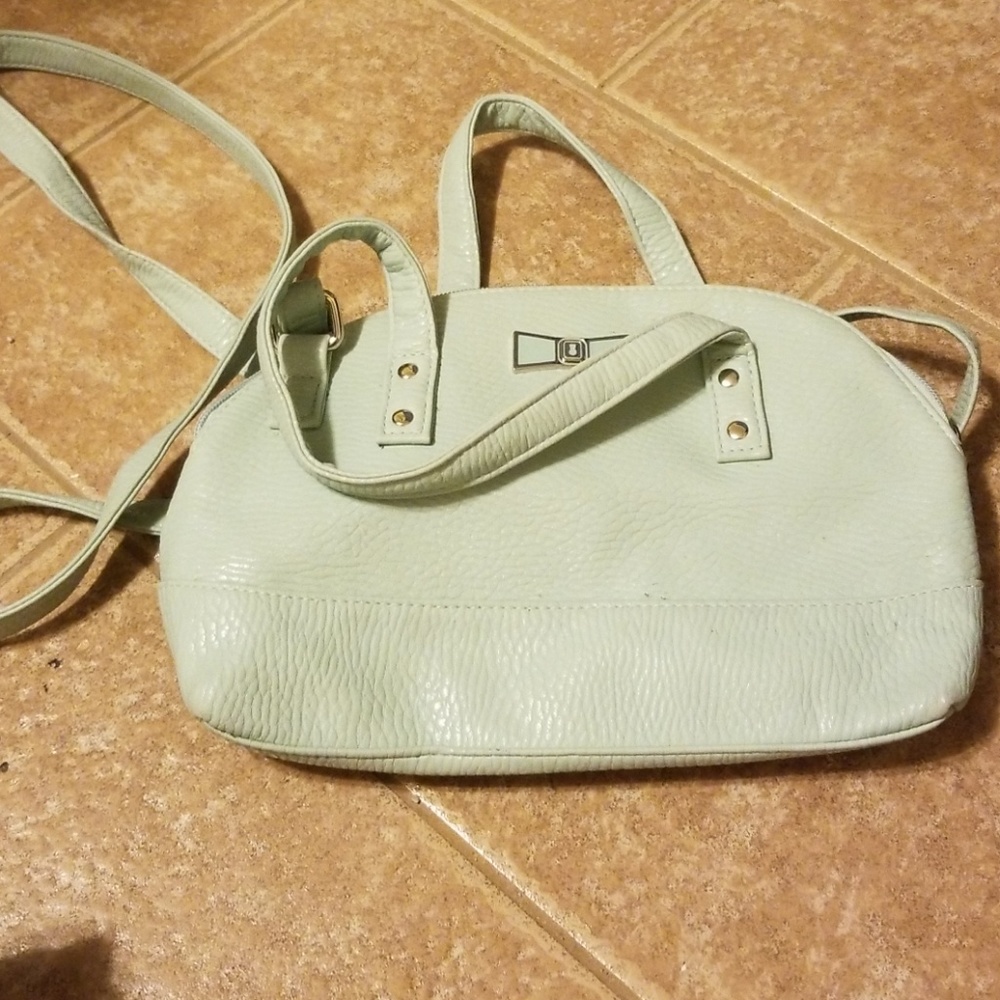 Mint blue crossbody purse